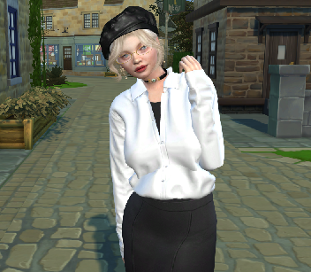 sims4 alpha cc style download blonde female Ana Gabriela Becker by Bonita100 Body View