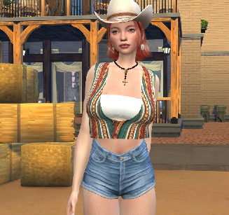 the sims 4 realistic style download redhead female Ruby McCarthy by Bonita100 Body View