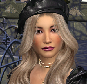 sims game custom character download blonde female Liana Morel by Bonita100 Face View