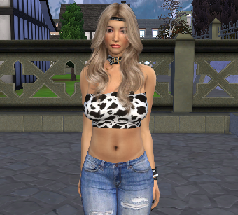 sims 4 custom sim download girl Liana Morel by Bonita100 Body View