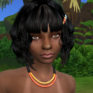 sims 4 custom character download black girls female Emely Rodriguez by Bonita100 Face View