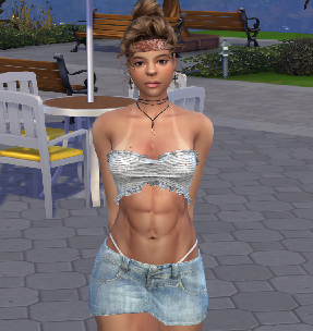 sims alpha cc style download girl Sandra Restrepo by Bonita100 Body View