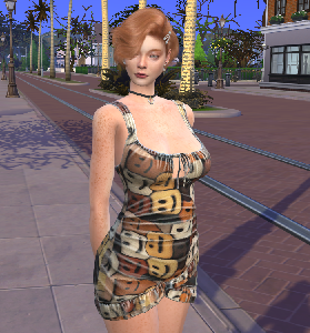 sims4 alpha cc style download redhead female Amanda OMalley by Bonita100 Body View