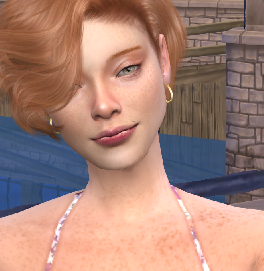 sims game custom character download woman Amanda OMalley by Bonita100 Face View