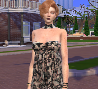 sims 4 custom sim download redhead female Amanda OMalley by Bonita100 Body View