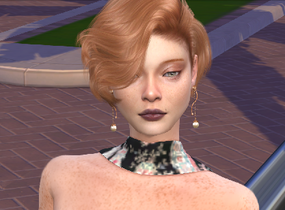 sims4 custom content download woman Amanda OMalley by Bonita100 Face View