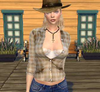 the sims 4 custom content download blonde female Savannah Weiss by Bonita100 Body View