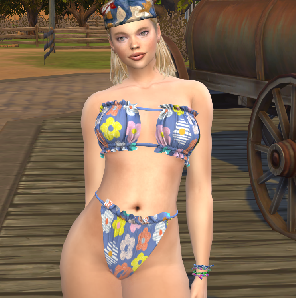 sims game alpha cc download blonde female Savannah Weiss by Bonita100 Body View