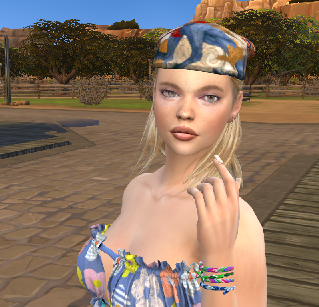 sims 4 realistic style download girl Savannah Weiss by Bonita100 Face View