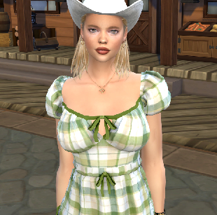sims4 alpha cc style download blonde female Savannah Weiss by Bonita100 Body View