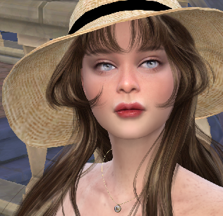 sims game alpha cc style download brown hair female Katie Clarke by Bonita100 Face View