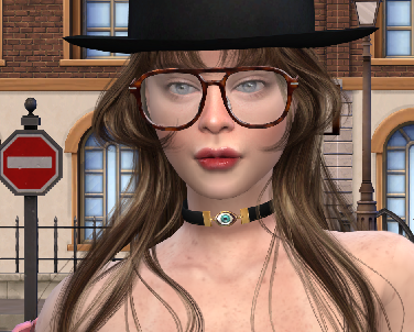 sims4 premium cc download brown hair female Katie Clarke by Bonita100 Face View