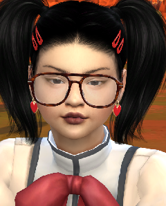 sims4 custom sim download girl Yohualli Nebet Het by Bonita100 Face View