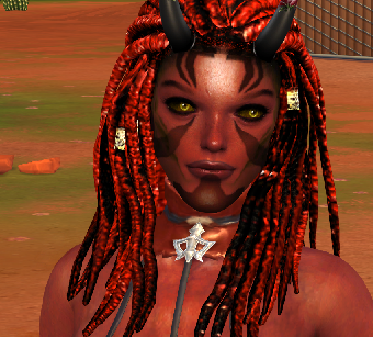 sims cc download occult female Yohualli Nebet Het by Bonita100 Face View