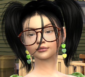 sims 4 realistic style download brunette female Yohualli Nebet Het by Bonita100 Face View