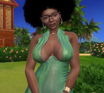 sims 4 alpha cc download black girls female Yolaida Torres by Bonita100 Body View