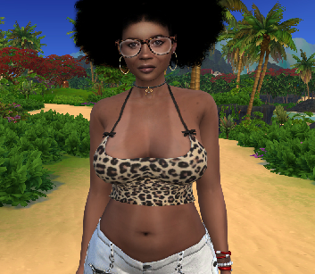 the sims 4 alpha cc style download black girls female Yolaida Torres by Bonita100 Body View