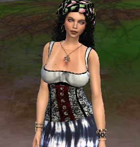 sims alpha cc download occult female Coral Montoya by Bonita100 Body View