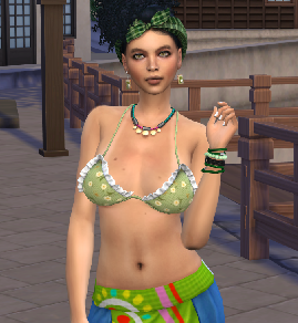 sims 4 alpha cc style download brunette female Coral Montoya by Bonita100 Body View