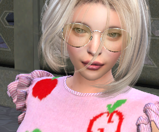 sims4 high detail download blonde female Lucie Novakova by Bonita100 Face View