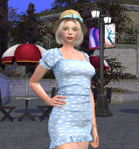 the sims 4 premium cc download girl Lucie Novakova by Bonita100 Body View