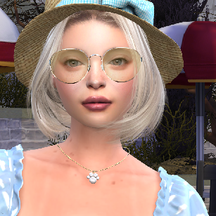 sims custom character download blonde female Lucie Novakova by Bonita100 Face View