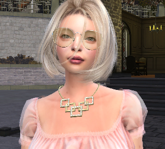 sims 4 custom content download blonde female Lucie Novakova by Bonita100 Face View
