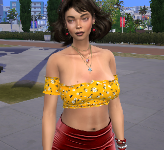 sims game custom sim download girl Norelys Bermudez by Bonita100 Body View