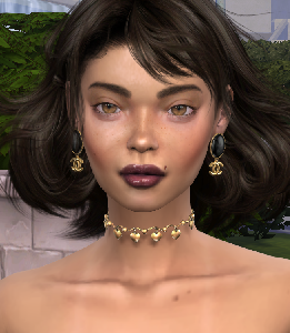 sims game alpha cc style download brunette female Norelys Bermudez by Bonita100 Face View