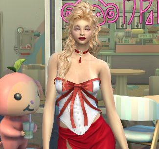 sims 4 custom content download blonde female Zofia Zielinska by Bonita100 Body View