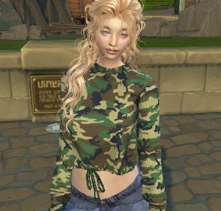 the sims 4 alpha cc download blonde female Zofia Zielinska by Bonita100 Body View