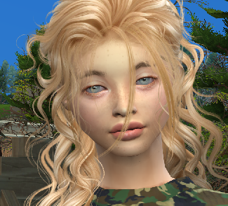 sims realistic style download girl Zofia Zielinska by Bonita100 Face View