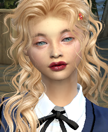 the sims 4 custom character download girl Zofia Zielinska by Bonita100 Face View